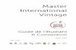 Master International International VintageVintage · Guide et Convention de l’étudiant – Master international Vintage E.S.A. - Direction de l’enseignement – Programme des
