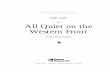 for All Quiet on the Western Frontcline/speaker/all_quiet.pdf · All Quiet on the Western Front The subject of All Quiet on the Western Frontis the worldwide conflict of 1914–1918,
