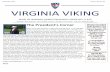 Velkommen! - VIRGINIA VIKING · 2017-01-08 · Norway’s new American Embassy, currently under construction in Huseby, a western suburb of Oslo, will be completed by the end of the