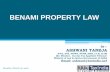BENAMI PROPERTY LAW...The New Act (called as) The Prohibition of Benami Property Transactions Act, 1988 (notified to be effective from 01.11.2016) Section 1(3) The provisions of section