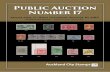 Public Auction Number 17 - Welcome to Auckland City Stamps · Public Auction Number 17 Auckland, 12.30pm Saturday August 10, 2019 Auckland City Stamps, 1 Ngaire Avenue, Newmarket.