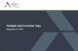 Analyst and Investor Day€¦ · 1) Adjusted EBITDA excludes share-based compensation expense, equity method investment loss, earn-out and warrant fair value adjustments, transaction