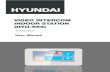 VIDEO INTERCOM INDOOR STATION (HYU-559) · Video Intercom Indoor Station·User Manual 1 1 Overview 1.1 Introduction The video intercom system can realize functions such as video intercom,