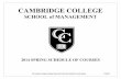 CAMBRIDGE COLLEGE...MMG 517 BM02 Research Methods for Managers 3.00 Catherine A. Seo Open Loc: Cambridge, MA - Main Campus Bldg: Mgmt Bldg-17 Monsignor O'Brien Hwy, Cambridge 9:00