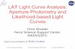 LAT Light Curve Analysis: Aperture Photometry and ......LSI_61_303_PH00.fits • A file containing a list of source names and coordinates to analyze (“slist.dat”). If the model