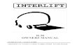 INTERLIFT - Palfinger · INTERLIFT ILM OWNERS MANUAL INTERLIFT, INC. a member of MBB 15939 Piuma Ave., Cerritos, CA 90703 Tel (888)-774-5844 Fax (562) 924-8318