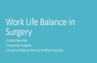 Work Life Balance in Surgery · Work Life Balance What is work life balance? What is at stake? How to achieve it? How can the RCS help? Work life balance: Work Relationship Self-Care