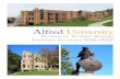 Student Affairs Strategic Plan - Alfred University€¦ · That means the Student Affairs division will: •Enhance Student Affairs programs with an emphasis on the AU Experience