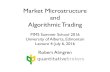 Market Microstructure and Algorithmic Tradingcfrei/PIMS/Almgren4.pdfPIMS Summer School 2016 University of Alberta, Edmonton Lecture 4: July 6, 2016 Edmonton mini-course, July 2016