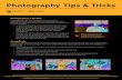Photography Tips and Tricks - University of West Floridauwf.edu/.../PhotographyTips_Tricks_Jan2018_accessible.pdf · 2018-10-23 · • A trick of professional photographers that