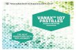 VANAX 107 PASTILLES - Vanderbilt Chemicals...Pastilles when compared to DOTG in each heat-aged period. DOTG VANAX® 107 Pastilles Accelerat or 168 hrs. @ 177 C3 36 hrs. @ 177 C1 000