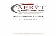 2021 APRVT APPLICANT PACKET GUIDELINES · i. Meet points system requirements upon final packet submission j. Provide four (4) detailed case reports correlating to case logs following