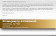 Ethnography & Fieldwork presentation--Aaron, Yuri · Ethnography & Fieldwork Aaron Krinsky, Yuri Pavlov Feb 14, 2018 EDU 603 Introduction to Qualitative Research SUSAN THOMAS’S