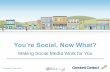You’re Social, Now What?€¦ · Source: Nonprofit Content Marketing 2016 Benchmarks, Budgets and Trends 82% use Twitter B2C Source: B2C Content Marketing 2016 Benchmarks, Budgets