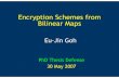 Encryption Schemes from Bilinear Maps - Stanford Universitycrypto.stanford.edu/.../papers/thesis/phd-thesis-defense.pdf · 2007-09-08 · PhD Thesis Defense 30 May 2007. Encryption