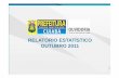 RELATÓRIO ESTATÍSTICO OUTUBRO 2011 - Cuiabá · 2014-01-29 · RELATÓRIO ESTATÍSTICO – OUTUBRO 4. Dados Estatísticos 5 RELATÓRIO ESTATÍSTICO –OUTUBRO 5. Metodologia Os