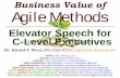 Business Value of Agile Methodsdavidfrico.com/rico15g.pdf · 2017-10-17 · Mgt. Technical Project Mgt. Software Development Methods Leadership & Org. Change Systems Engineering Cost