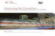 Financing the Transition: Sustainable Infrastructure in Cities · Financing the required infrastructure upgrading and development is a big challenge. Financing sustainable infrastructure