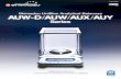 UniBloc technology and over 90 years of experience in ... · AUW-D/ AUW/ AUX/ AUY SERIES Shimadzu’s UniBloc technology and over 90 years of experience in precision weighing instruments