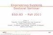 Engineering Systems Doctoral Seminar ESD.83 –Fall …...Session 1: Overview Welcome, Overview and Introductions (10 min.) The doctoral Seminar on Engineering Systems: Logistics and