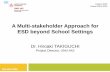 A Multi-stakeholder Approach for ESD beyond School Settings · 2020-04-23 · The SDG Youth Challenge called for expressions of interest from across the Asia-Pacific region on SDG