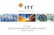 ITT Inc. Q4 2017 Earnings Call & 2018 Guidanceitt.com/.../itt/ITTSite/Investors/Q42017/Q4-2017-Earnings-Slides-FINA… · This presentation contains “forward-looking statements”