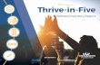 Thrive-in-Five · engagement and overall business performance. Organizations with a strong sense of purpose have statistically outperformed non-purpose-driven organizations in business