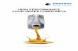 HIGH PERFORMANCE FOOD GRADE LUBRICANTS · services with you and provide you with a tailor-made solution for your critical application. The benefits of using ANDEROL Food Grade lubricants