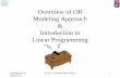 Introduction to Linear Programming - Angelfire · Introduction to Linear Programming. Investigación de Operaciones M. En C. Eduardo Bustos Farías 2 What is Operations Research?