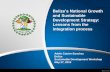 Belize’s National Growth and Sustainable Development Strategy: … · 2015-06-04 · Development Strategy: Lessons from the integration process Adele Catzim-Sanchez Belize Sustainable