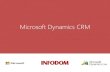Microsoft Dynamics CRM - InfodomDynamics CRM Microsoft Dynamics CRM sa Sales, Marketing i Service modulima predstavlja jedinstvenu operativnu platformu koja omogućavaupravljanje klijentima,