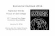 Economic Outlook 2016 - San Diego County, California...Economic Outlook 2016 National Trends Focus on San Diego 32nd Annual San Diego Economic Roundtable January 14, 2016 Marney Cox,