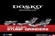 Dosko stump grinders...The operator presence handlebar cuts all power to the stump grinder when you let go of the handle. Narrow Width With a width of just 23", the 200-6HC ﬁts easily