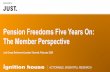 Pension Freedoms Five Years On: The Member …/media/Files/J/JRMS-IR/...Age Pension decision Given it a great deal of thought Thought about it a little Not really thought about it