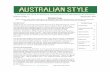 A NATIONAL BULLETIN ON ISSUES IN AUSTRALIAN STYLE AND ... · 1 AUSTRALIAN STYLE 18.1 SEPTEMBER 2011 ISSN 1836-9200 (Online) A NATIONAL BULLETIN ON ISSUES IN AUSTRALIAN STYLE AND ENGLISH