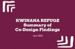 Kwimana Refuge Summary of Co-design Findings · and an online facilitated co-design workshop with service providers and peak ... The co-design activities for the Kwinana Refuge drew