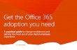 Get the Office 365 adoption you need · Find out how you can increase adoption of Office 365 and realize the transformative effect of a digital employee experience. We don’t just