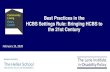 Best Practices in the HCBS Settings Rule: Bringing HCBS to the … · 2020-02-25 · HCBS Settings Rule itself requires state to put in place ongoing monitoring – This ongoing monitoring