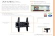 Product key features€¦ · Product key features: Atdec Global Atdec North America Flat screen portrait wall mount | Flush TH-3070-UFP Mounting hole pattern: from 75mm to 600mm wide