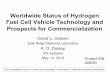 Worldwide Status of Hydrogen Fuel Cell Vehicle Technology ......• Future market behavior – Understanding the behavior and drivers of fuel cell, fuel and vehicle markets • Inconsistent