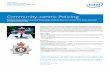 Wiltshire Police: Community-Centric Policing · CASE STUDY Intel® Core™ i5 Processor Mobile Computing and Collaboration Government/Public Sector Community-centric Policing Covering