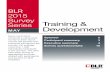 BLR 2015 Survey Series Training & Development · 2015-05-09 · Leadership/management is the professional development topic covered most (78.9%) when training management team members