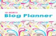 18-month Blog Planner - The Kreative Life · This Planner Belongs To: Name Blog Name URL Purpose Statement. Blog Goals Month 1 Month 2 Month 3 Month 4 thekreativelife.com. Blog Goals