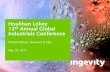 Houlihan Lokey th Annual Global Industrials Conference€¦ · Well Service Additives Production and Downstream Adhesives Agrochemicals Lubricants Inks Intermediates Select Competitors