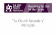 The Church Recorders’ Microsite · Bookmark the microsite/ Add to Favourites in Apple Safari Move the pointer over the Smart Search field, click and hold the One-Step Add button