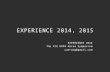 UXPA Korea - EXPERIENCE 2014, 2015uxpa.kr/res/upload/1415683857.pdf · 2014-11-11 · EXPERIENCE 2014, 2015 EXPERIENCE 2014 The 4th UXPA Korea Symposium caerang@gmail.com