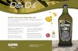 GOYA UNICO PREMIUM EXTRA VIRGIN OLIVE OIL · GOYA® Único Extra Virgin Olive Oil This premium edition extra virgin olive oil is the culmination of an exhaustive and rigorous inspection