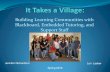 Building Learning Communities with Blackboard, Embedded ... · Learning Communities: Reforming Undergraduate Education. San Francisco, Ca.: Jossey -Bass, 2004. Print. Special thanks