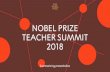 Nobel Prize Teacher Summit 2018 · NOBEL PRIZE TEACHER SUMMIT 2018 To challenge dictatorship as unarmed citizens BLOCK 2 / MAKE PEACE “Leading women to fight for peace was what