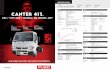 Fuso Canter Product Brochure - cjd.com.au€¦ · Engine Version FUSO 4P10-T2 Diesel Configuration 4 Cyl. In-line DOHC, 4-Valve Type Variable Geometry Turbo Charged Air to Air Intercool